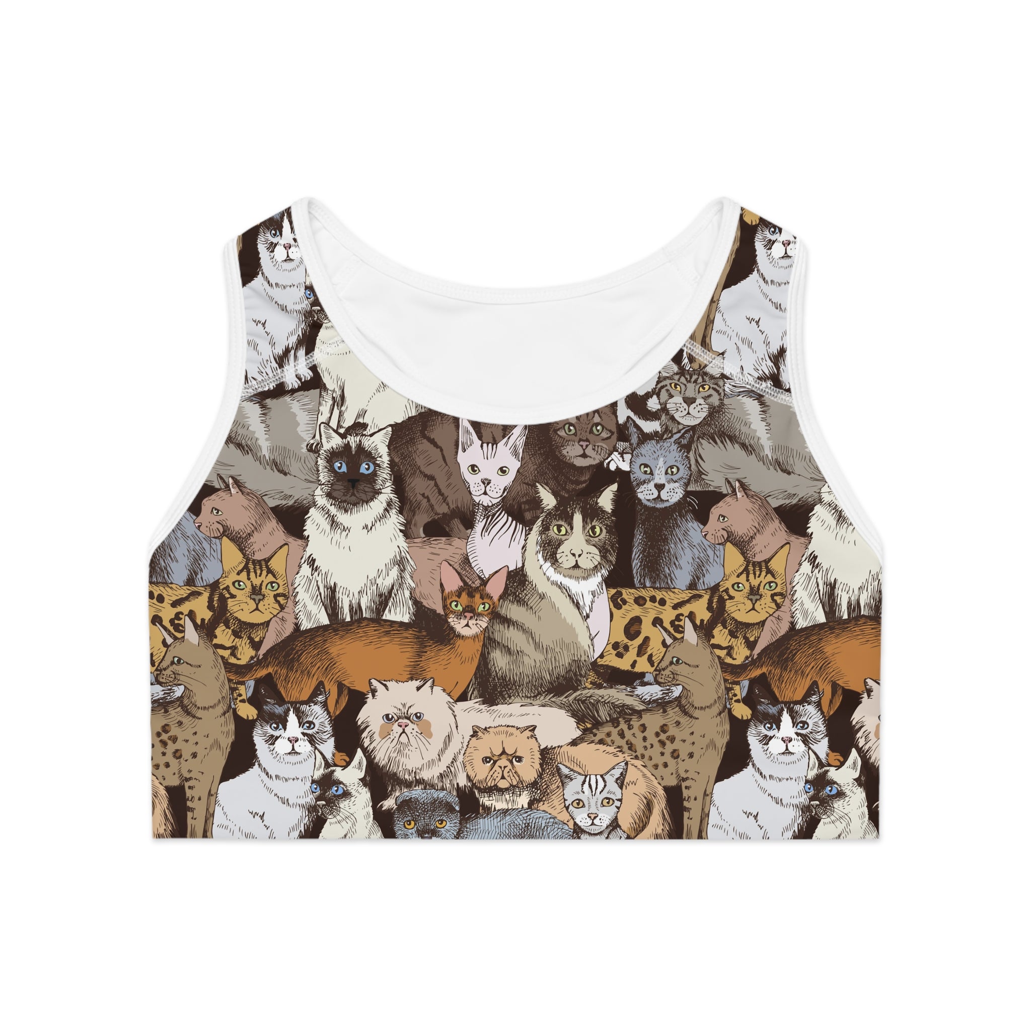Kitty Lover Sports Bra